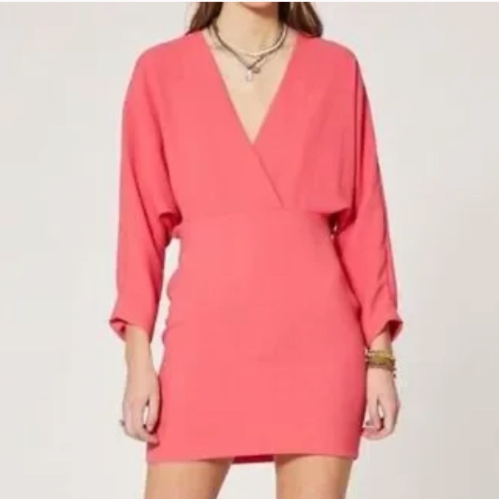 IRO Detina Dress, Hot Coral